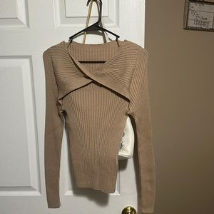 cut out twist sweater